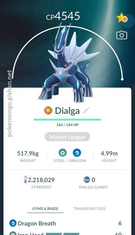 Dialga - Pokemon Go