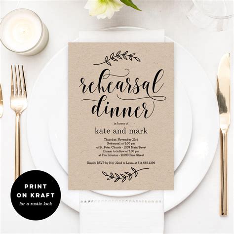 Rehearsal Dinner Invitation - 19+ Examples, Format, Pdf