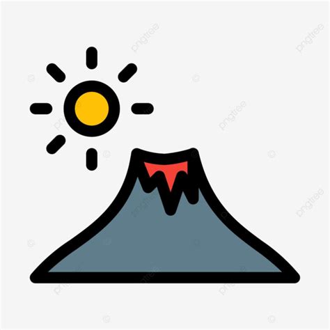 Mount Kilimanjaro Clipart Vector, Active Volcano Mount Hills ...