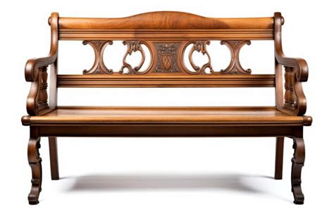 Premium Photo Intricately Carved Wooden Bench