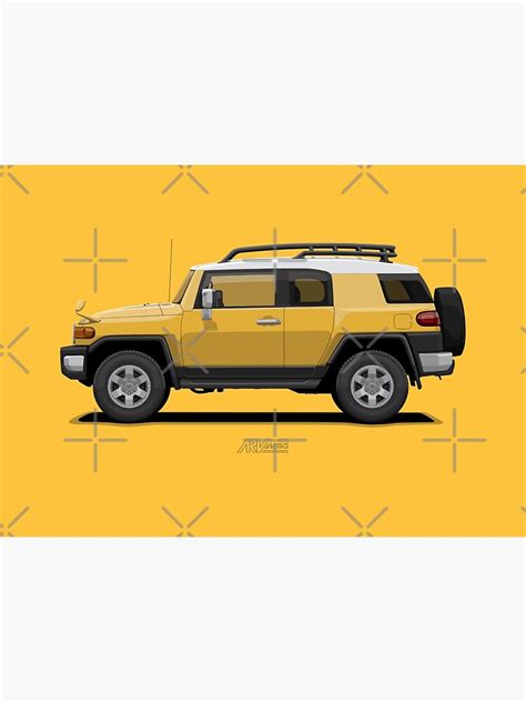 "FJ CRUISER Yellow" Poster for Sale by ARVwerks | Redbubble