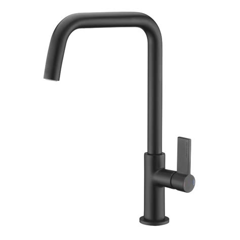 Clearwater Jovian Single Lever Mixer Tap U Spout Black JO3MB