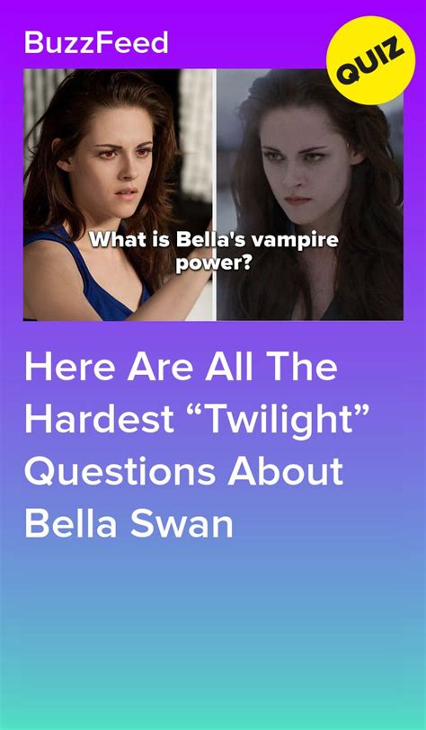 Here Are All The Hardest Twilight Questions About Bella Swan