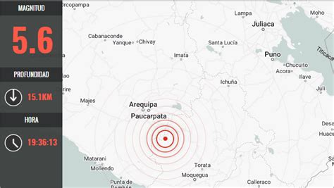 Sismo De Mediana Intensidad Se Percibe En La Regi N De Arica Y Parinacota