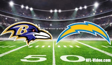 Baltimore Ravens Vs Los Angeles Chargers Full Game Replay 2023 Nfl Week