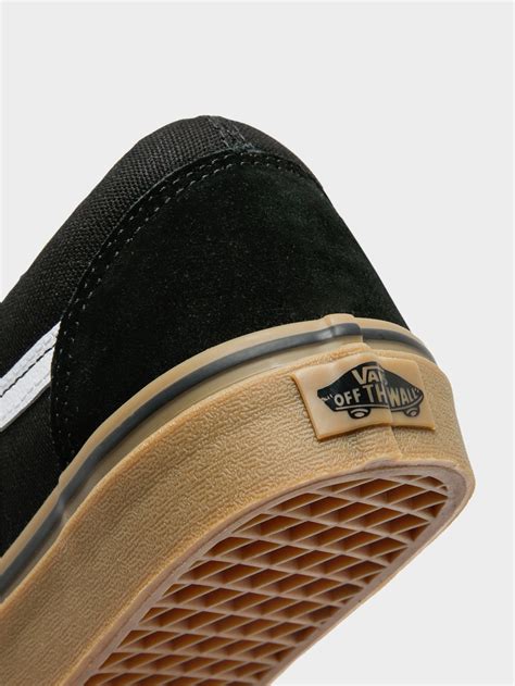 Vans Mens Old Skool Gumsole Sneakers In Black And Gum Glue Store