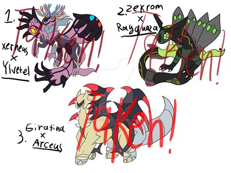 Legendary Pokemon Fusion Adopt Batch 2 CLOSED! by Heart-of-a-Artist on ...