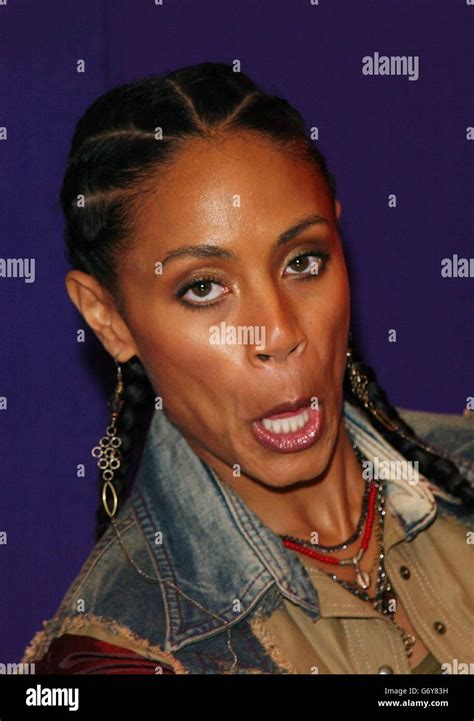 Actress And Singer Jada Pinkett Smith During Her Appearance On Mtv Trl