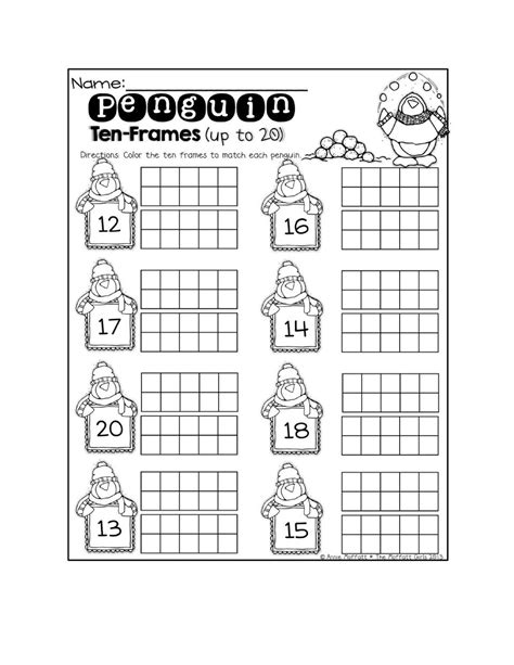 Printable 10 Frame Worksheets - Printable Word Searches