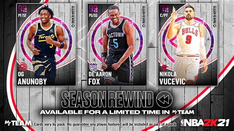 NBA 2K21 MyTEAM on Twitter: "NEW Season Rewind Packs are live for 24 ...