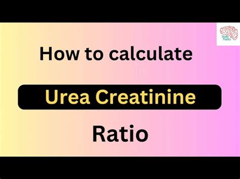 How To Calculate Urea Creatinine Ratio L Urea Creatinine Ratio Kese