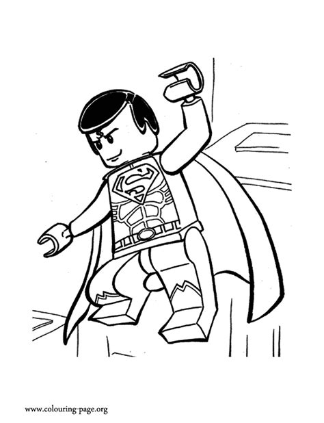 Lego superman coloring pages to download and print for free