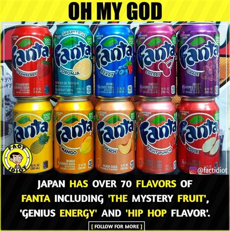 Japan has over 70 flavors of Fanta | Fun facts about life, Amazing ...