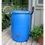 Rain Barrel Bundle With Diverter System Earthminded 55 Gal Blue Plastic