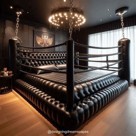 Knockout Comfort: Boxing Ring-Inspired Bed for Champions' Dreams