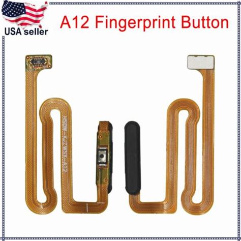 Power Button Fingerprint Sensor Flex Cable For Samsung Galaxy A12 Sm A125u Ebay