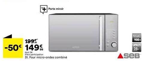 Promo Four micro ondes combiné seb chez BUT