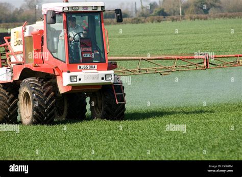 Tractor Spraying Crops Crop Spraying Tractors Field Fields Farm Farming