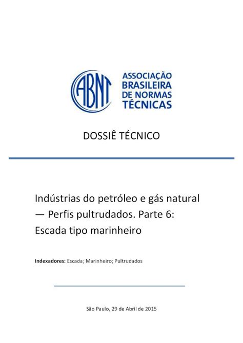 PDF DOSSIÊ TÉCNICO Indústrias do petróleo e gás natural Perfis