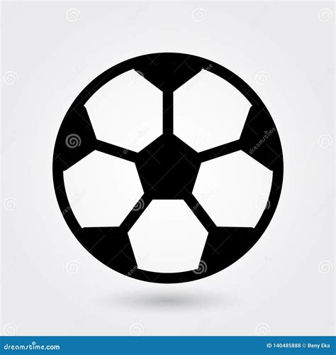 Football Vector Icon Soccer Ball Icon Sports Ball Symbol Modern