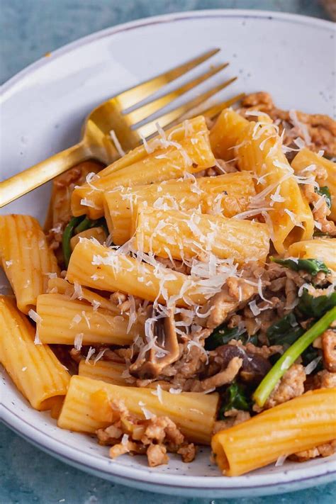 Pork Pasta With Dried Mushrooms And Spinach • The Cook Report