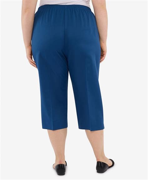 Alfred Dunner Plus Size Scenic Drive Enriched Classic Capri Pants