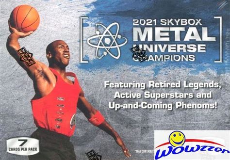 2021 UD Skybox Metal Universe Champions Factory Sealed Blaster Box