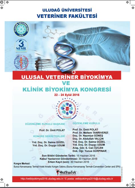 8 Ulusal Veteriner Biyokimya Ve Klinik Biyokimya Kongresi