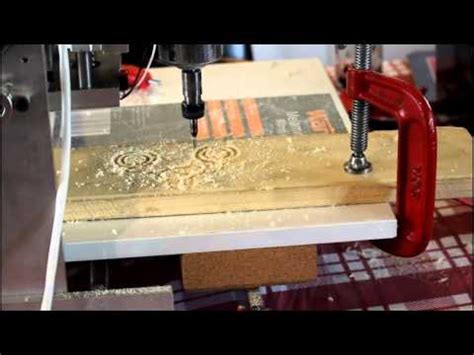 Home Built Cnc Router First Chips Youtube