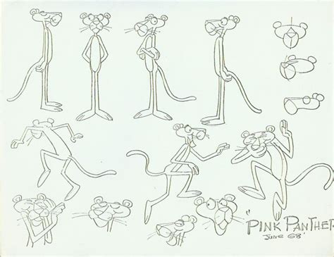 Pink Panther – Model Sheets | Pink panther cartoon, Pink panthers, Pink ...