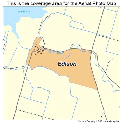 Aerial Photography Map of Edison, WA Washington