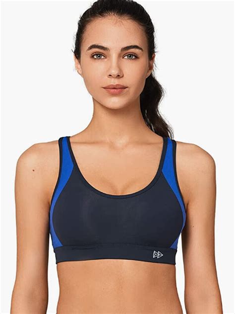 Yvette Sports Bras For Women High Support Criss Cross Back Padded