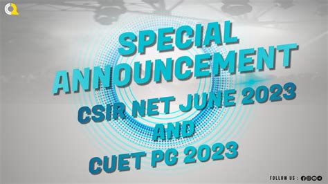 SPECIAL ANNOUNCEMENT FOR CUET PG 2023 CSIR NET JUNE 2023 Quanta