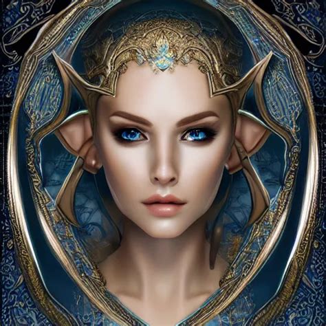 High Elf Portrait Hyperrealistic Digital Art Stable Diffusion Openart