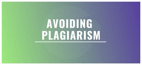 Avoiding Plagiarism - Coates Library