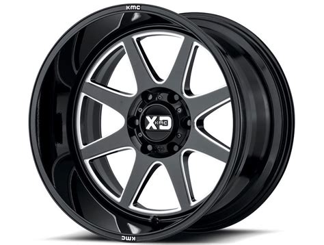 XD Series Milled Gloss Black XD844 Pike Wheels Rugged Ridge