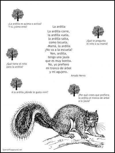 Spanish Poems For Kids Spanish Playground