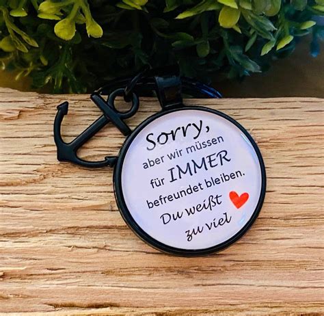 Sorry wir müssen immer befreundet bleiben Du weißt zu viel Etsy