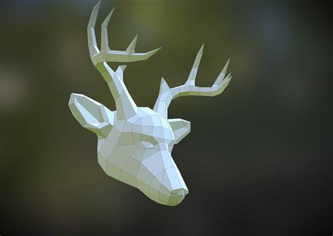 Deer Mask 3d Model By Paperstatue 52dadfc Sketchfab