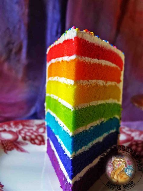 Syapex Kitchen Kek Span Pelangi Rainbow Sponge Cake