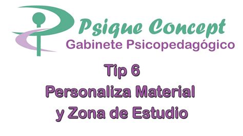 Tip Personaliza Material Y Zona De Estudio Youtube