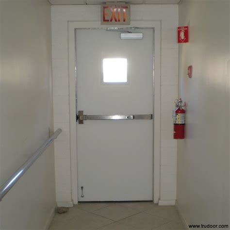 Commercial Metal Doors With Steel Lite Kit And Glass