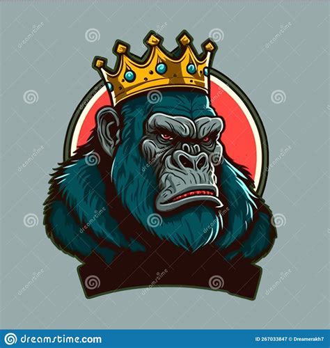 King Gorilla Esports Mascot Designs Gaming Logo Template