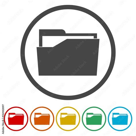 folder vector illustration document folder sign stock vector adobe stock
