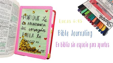 Proceso De Bible Journaling Con Biblia Sin Espacio Para Apuntes YouTube