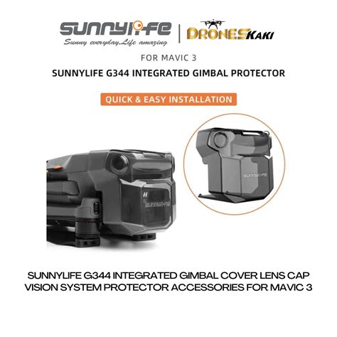 Sunnylife Mavic 3 Mavic 3 Classic G344 Integrated Gimbal Cover Lens Cap