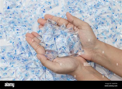 Desiccant Silica On The Pack Closeup View Packet Of Silica Gel Buried