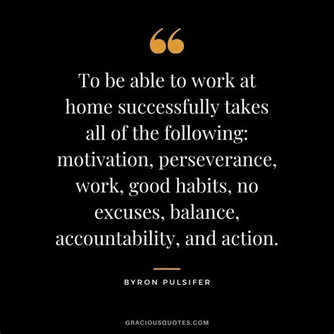 To be able to work at home successfully takes all of the following: motivation, perseverance ...