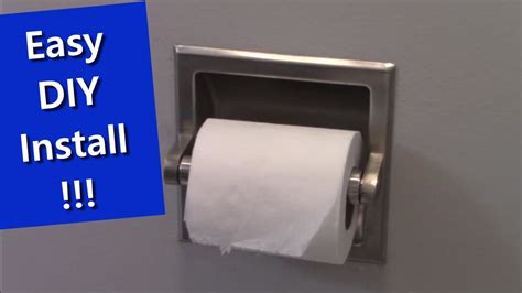 How To Install A Recessed In The Wall Toilet Paper Holder Dispenser