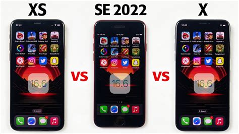 Iphone Xs Vs Iphone Se 2022 Vs Iphone X In 2023 Ios 166 Speed Test Youtube